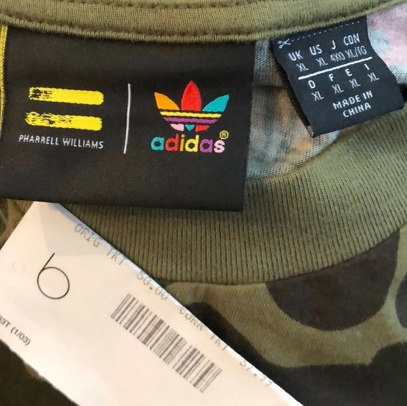 🚫SOLD!!!!🚫New AdidasXPharrell Camo Shirt - Picture 6 of 8